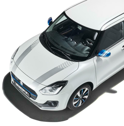 Suzuki Swift Full Stripe Set - Silver