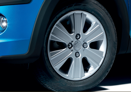 Suzuki Celerio Alloy wheel 'Pluto', silver finish