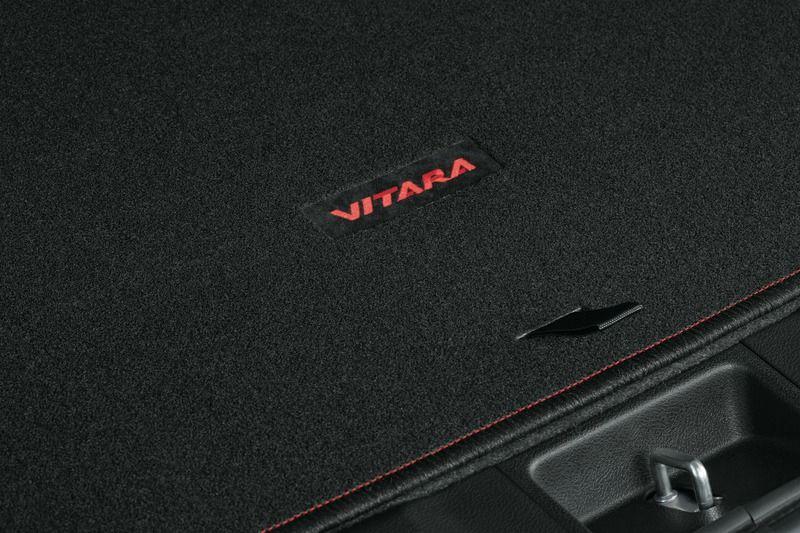 Genuine Suzuki Vitara Boot Carpet Mat - Red Logo